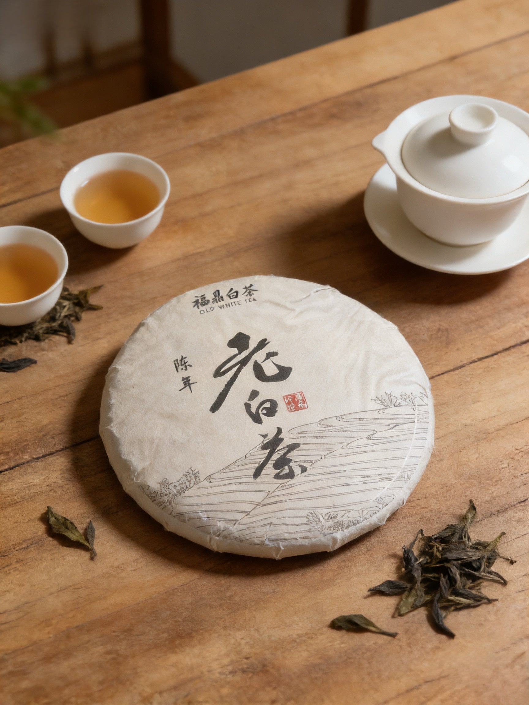 2019 福鼎白茶饼 · 精品寿眉 300g（陈年压饼）